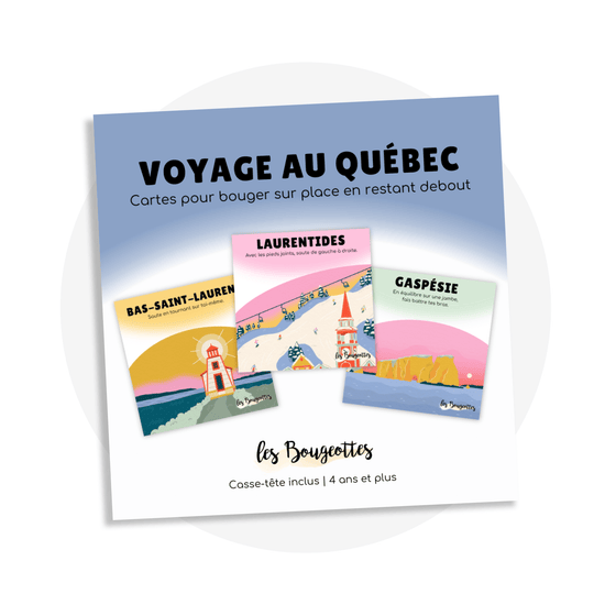 Cartes d’apprentissage - Voyage au Québec - Familleonthego
