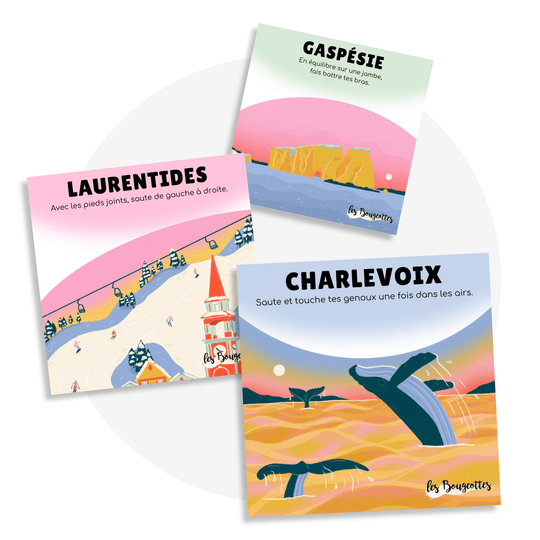 Cartes d’apprentissage - Voyage au Québec - Familleonthego