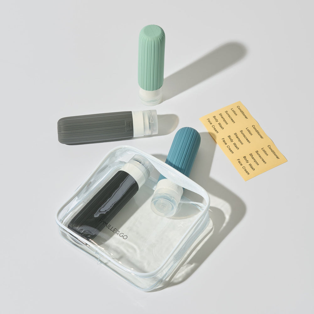 Ensemble de bouteilles de voyage - Familleonthego