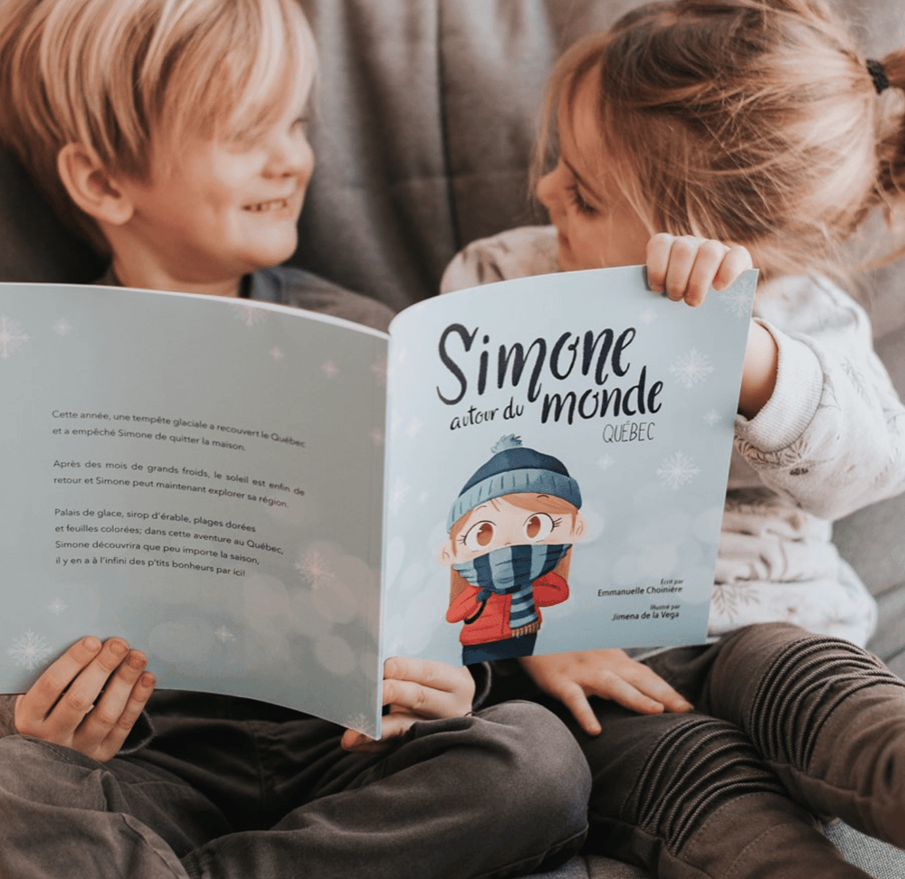 Livre Simone autour du monde - Québec - Familleonthego